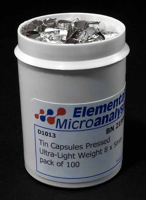 Tin-Capsules-Pressed-Ultra-Light-Weight-8-x-5mm-pack-of-100